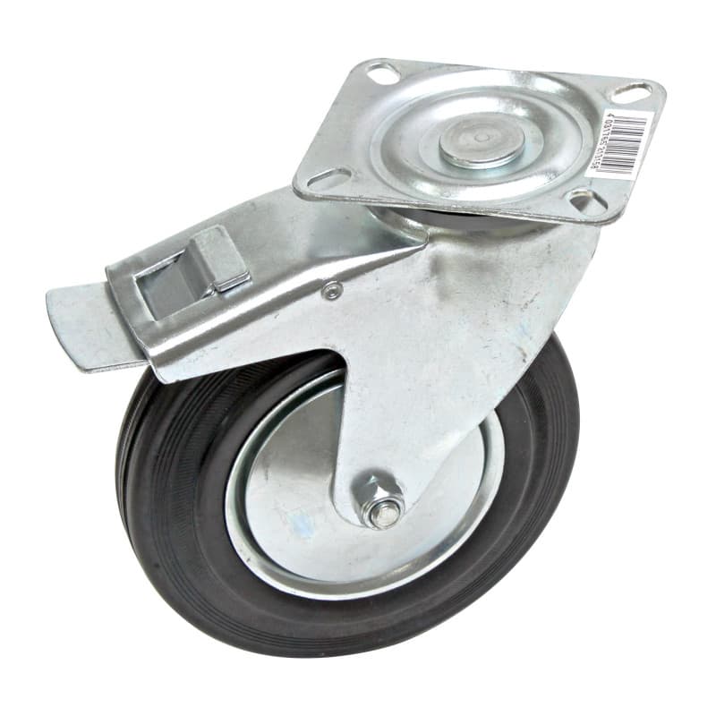 Gumové otočné koliesko s brzdou 160 mm, do 145 kg