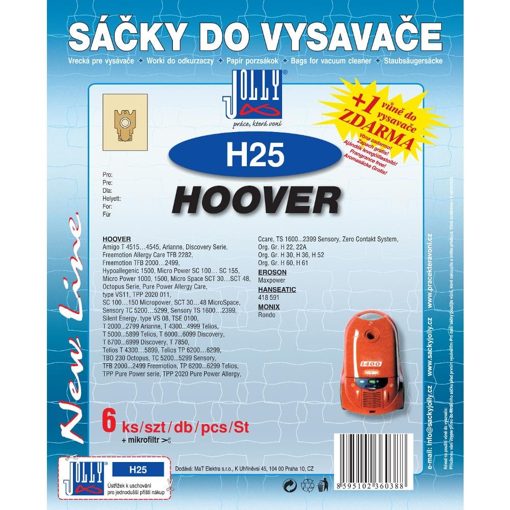 H 25 Vrecko do vysávača JOLLY