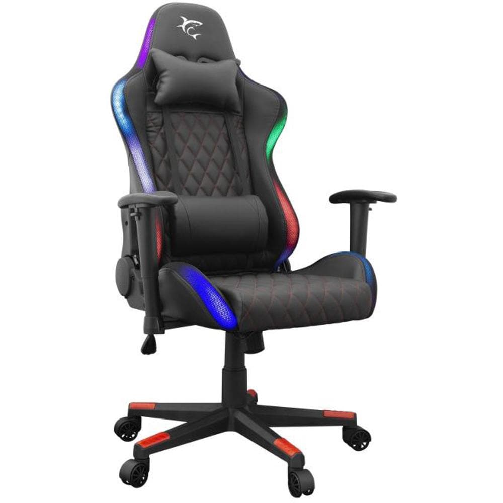 Herné kreslo THUNDERBOLT s RGB čierne