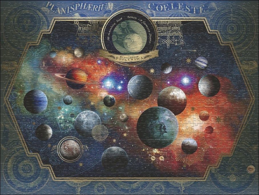 HEYE Puzzle Map Art: Vesmír 1500 dílků