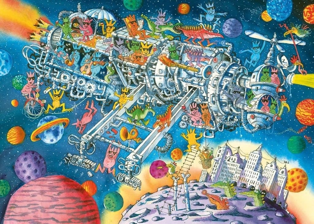 HEYE Puzzle Mimozemšťané vítáni! 1000 dílků