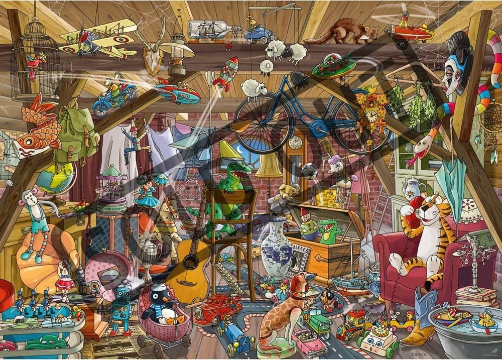 HEYE Puzzle Na půdě 1000 dílků