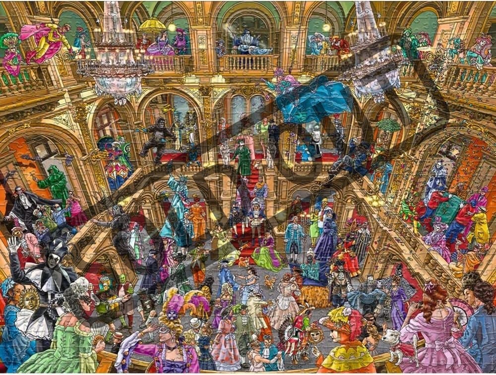 HEYE Puzzle Ples v maskách 1500 dílků