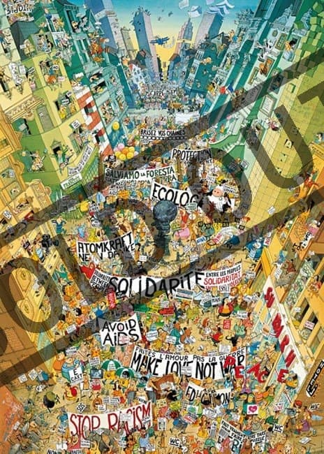 HEYE Puzzle Protest! 2000 dílků
