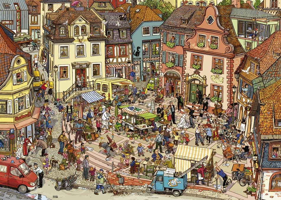 HEYE Puzzle Tržiště 1000 dílků