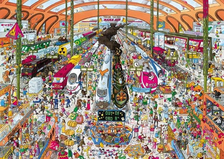 HEYE Puzzle Vlakové nádraží 2000 dílků