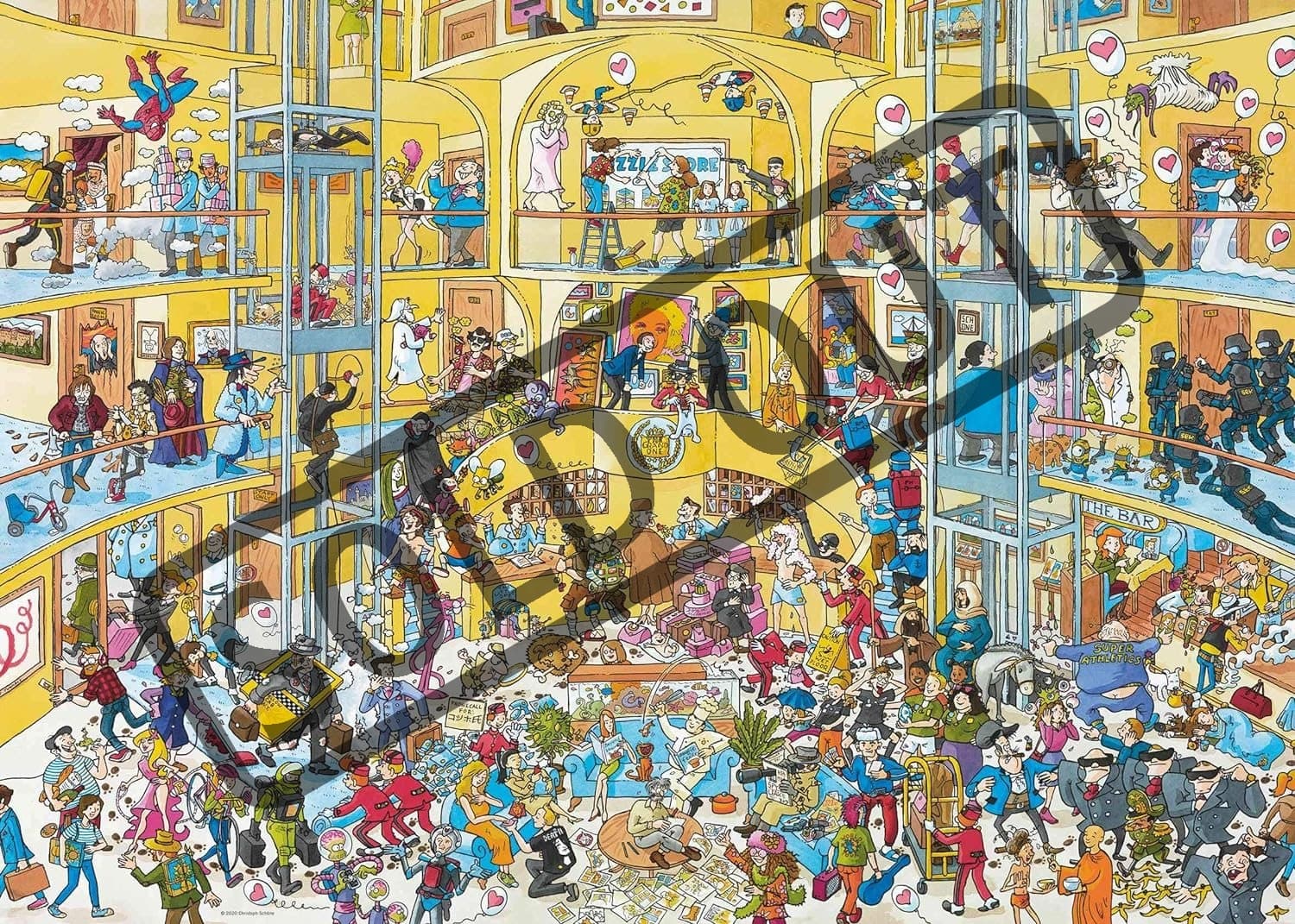 HEYE Puzzle Život v hotelu 1000 dílků