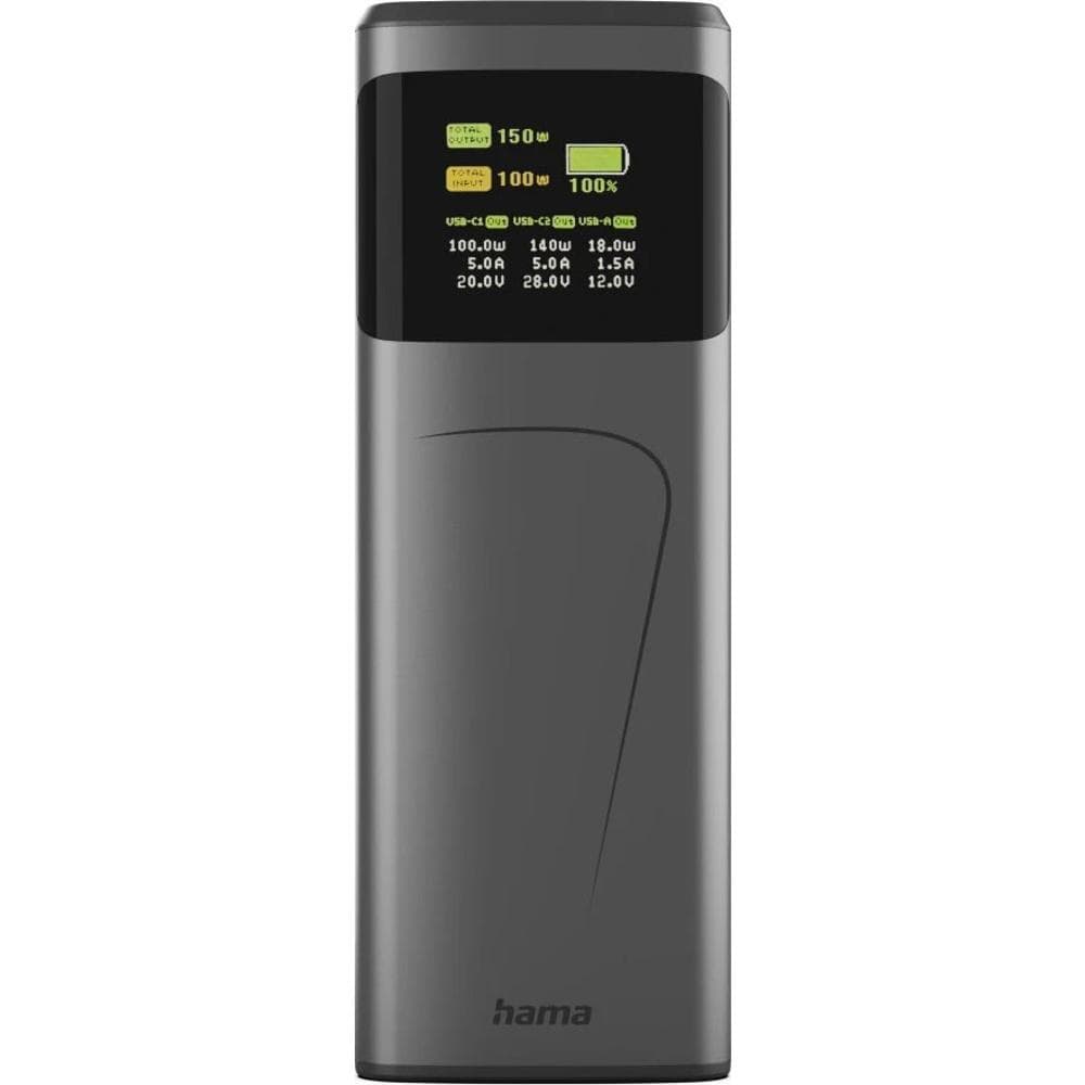 High Power 150 W 24000 mAh 2x USB-C HAMA