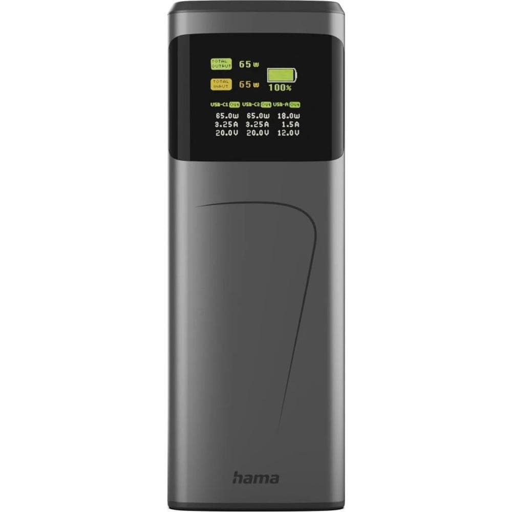 High Power 65 W 20000 mAh 2x USB-C HAMA