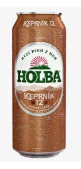 HOLBA Keprník 12, svetlé pivo v plech. 0,5L 5,0%