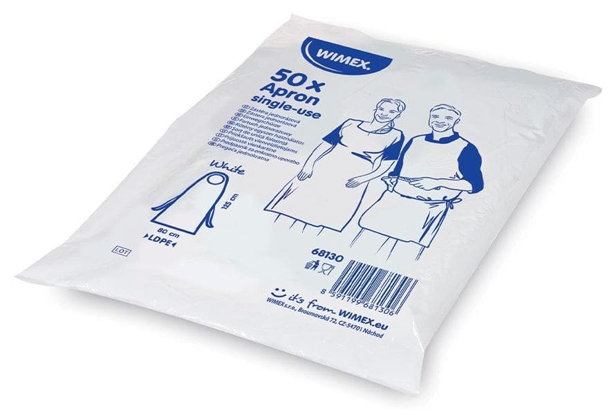 HP Zástera (LDPE) jednorázová biela 50ks 68130