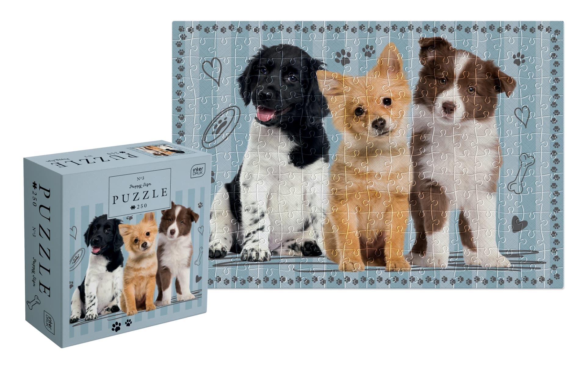Interdruk - Puzzle Puppy Sign - 250 dielov