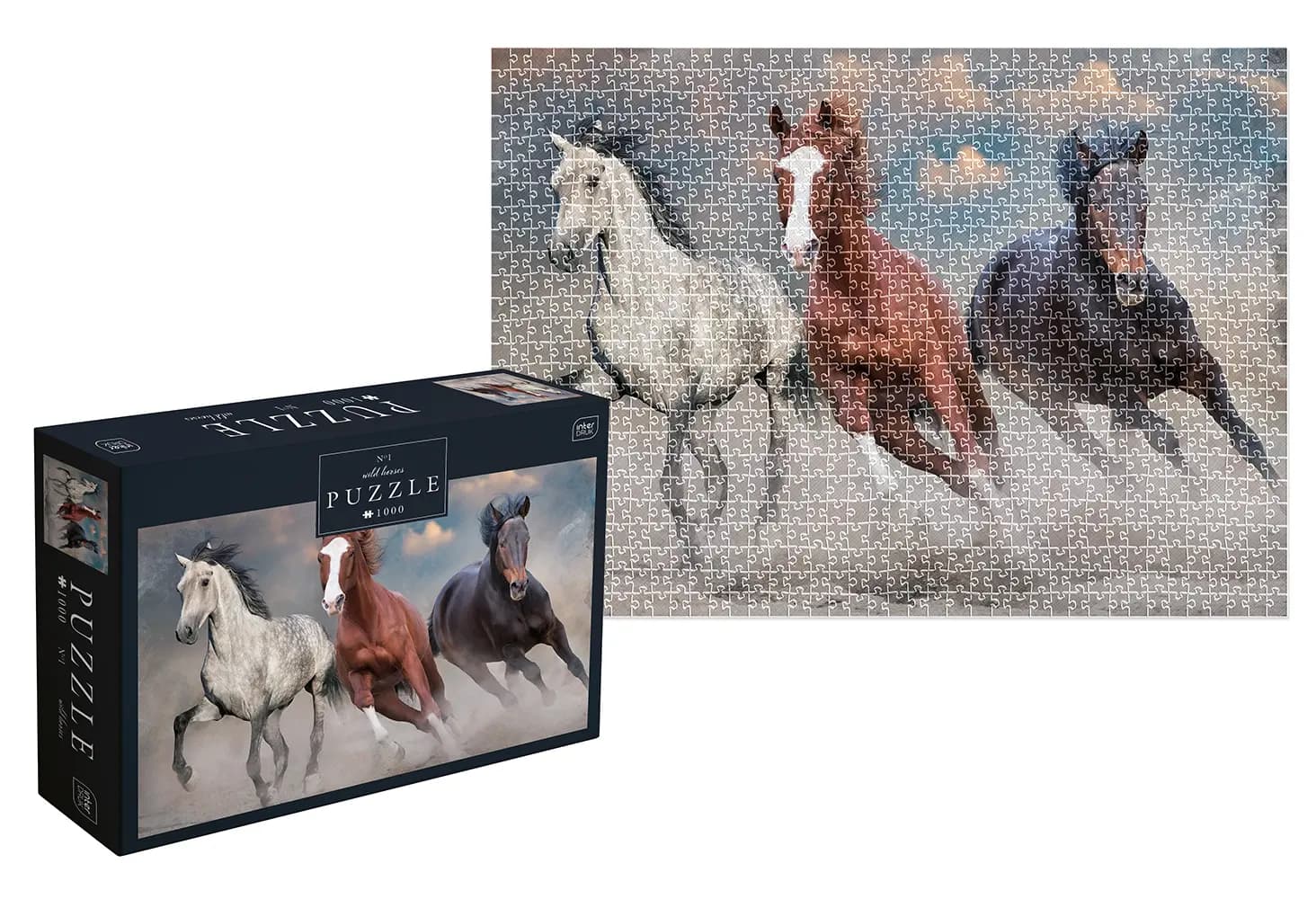 Interdruk - Puzzle Three wild horses - 1000 dielov