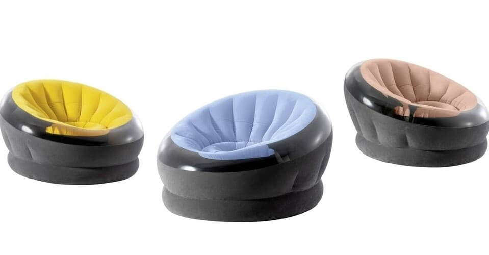 Intex 68582 Kreslo nafukovacie 1,12x1,09m - modrá