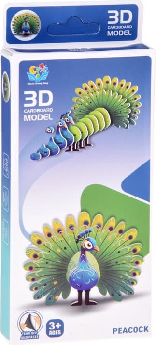 JOKOMISIADA 3D puzzle Páv 18 dílků