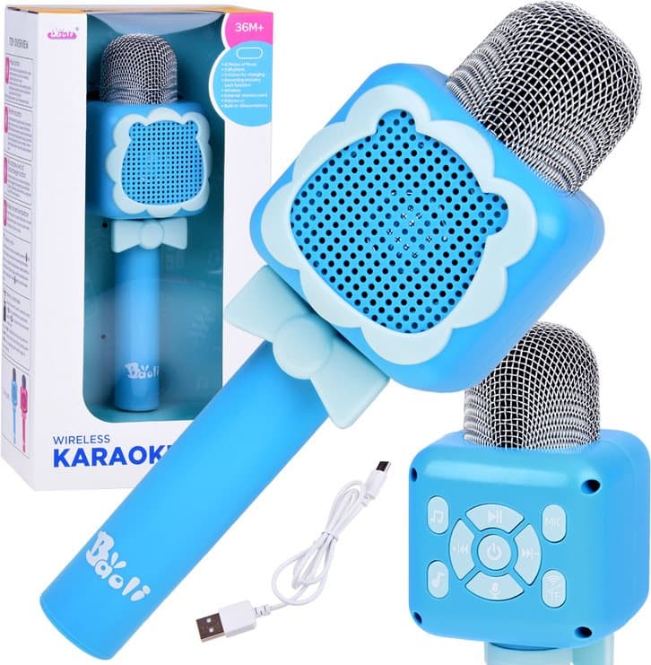 JOKOMISIADA Karaoke mikrofon modrý