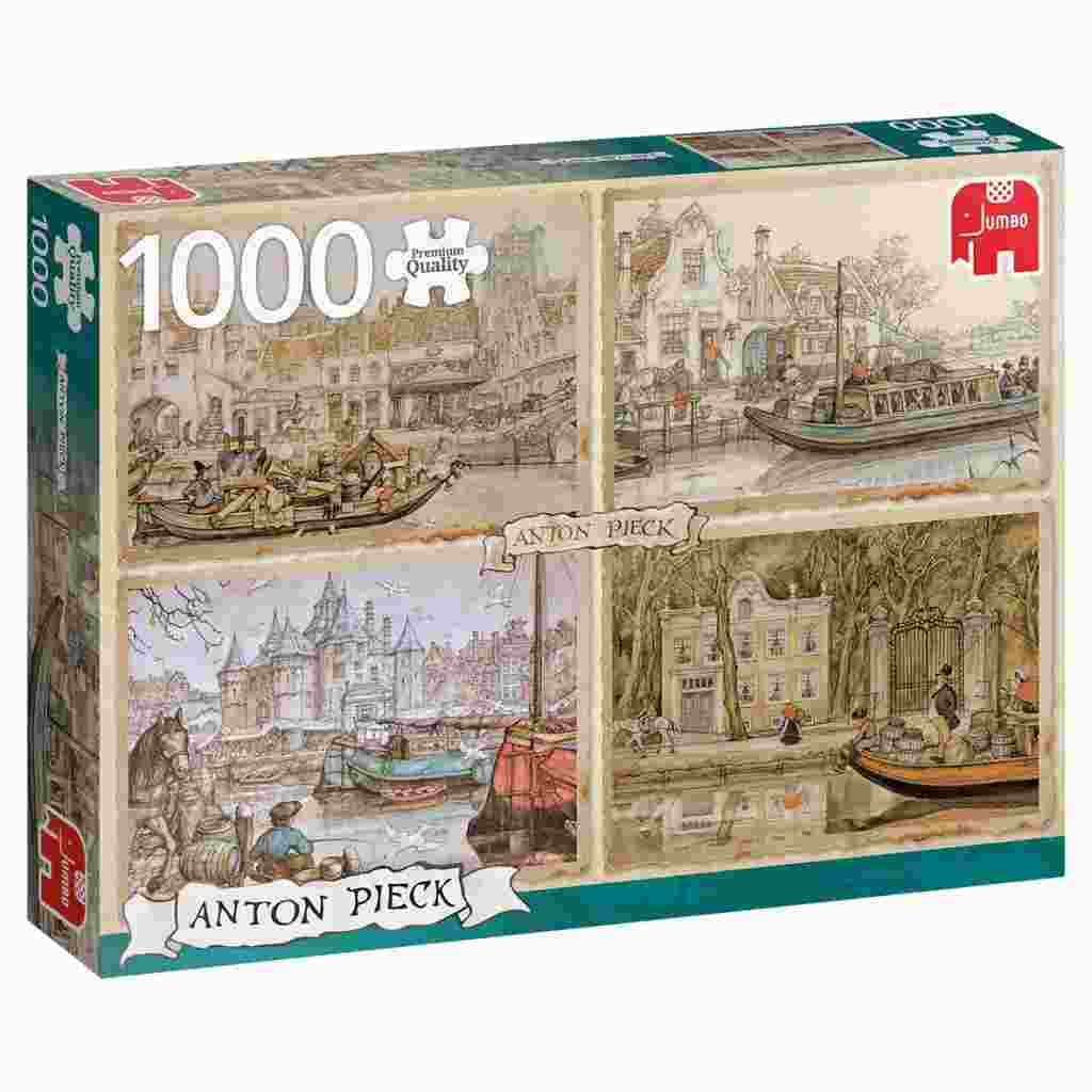 Jumbo - Puzzle Anton Pieck: Canal Boats - 1000 dielov