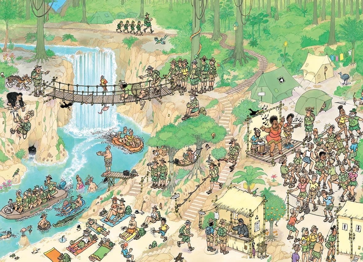 JUMBO Puzzle JvH Cesta do džungle 1000 dílků