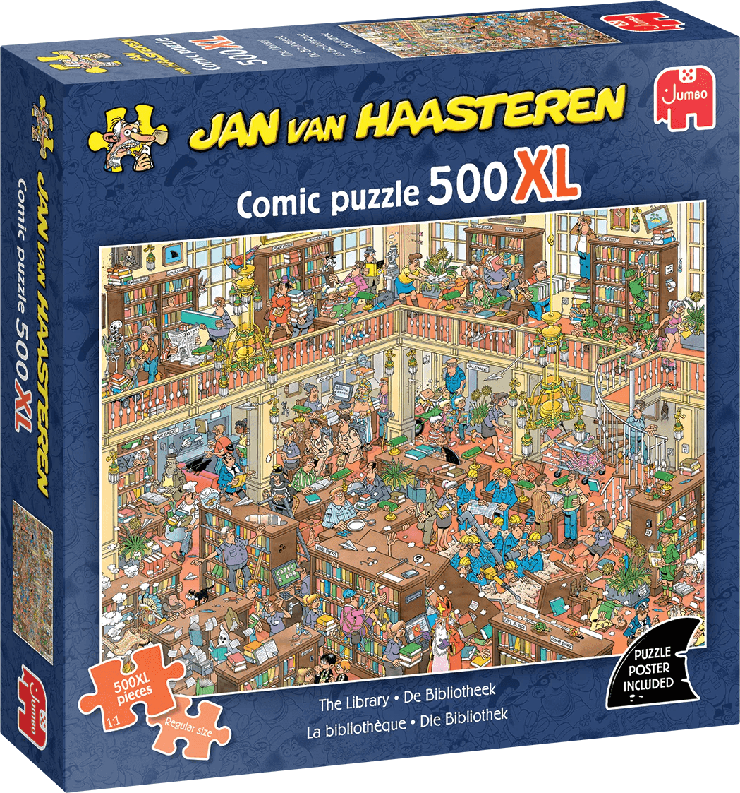 JUMBO Puzzle JvH Knihovna XL 500 dílků