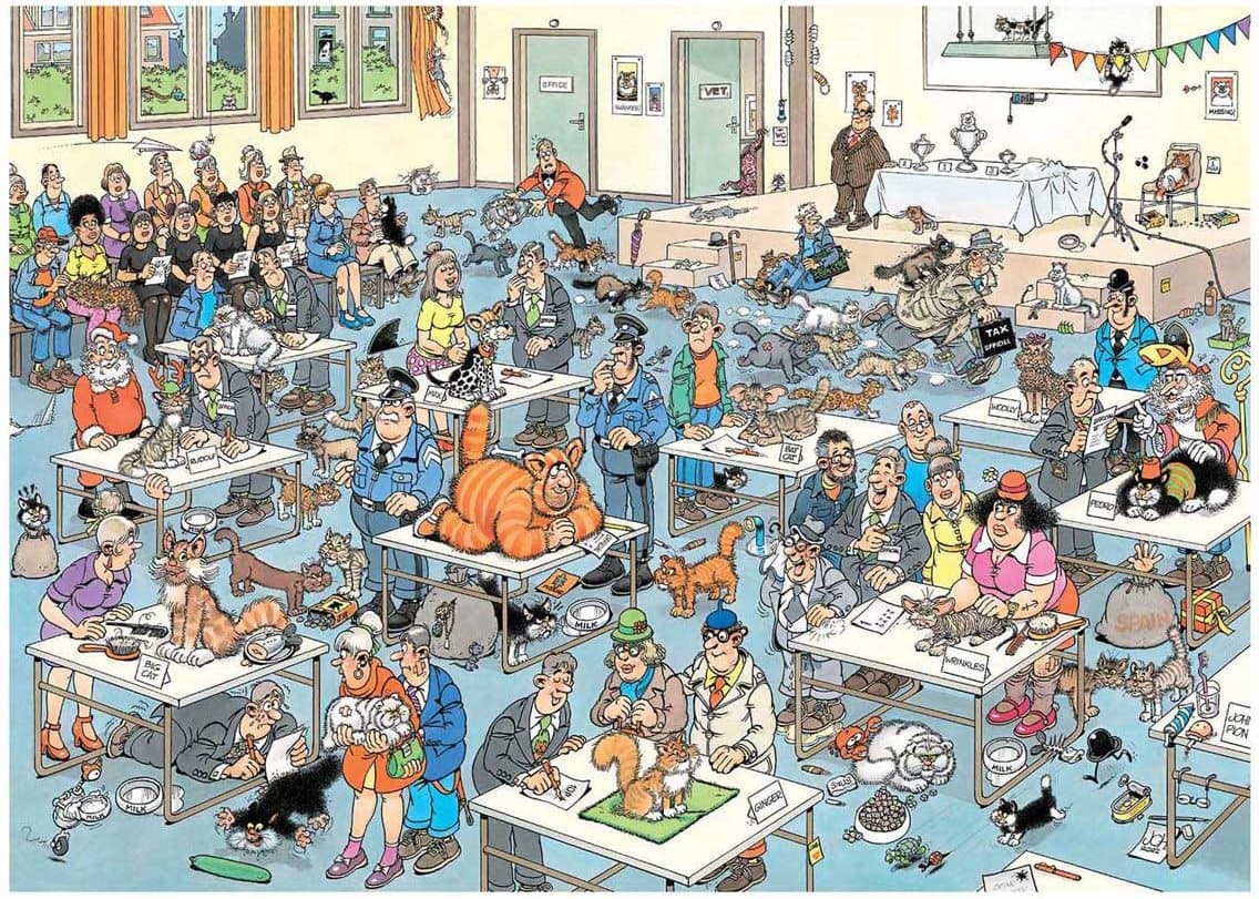 JUMBO Puzzle JvH Kočičí přehlídka 1000 dílků