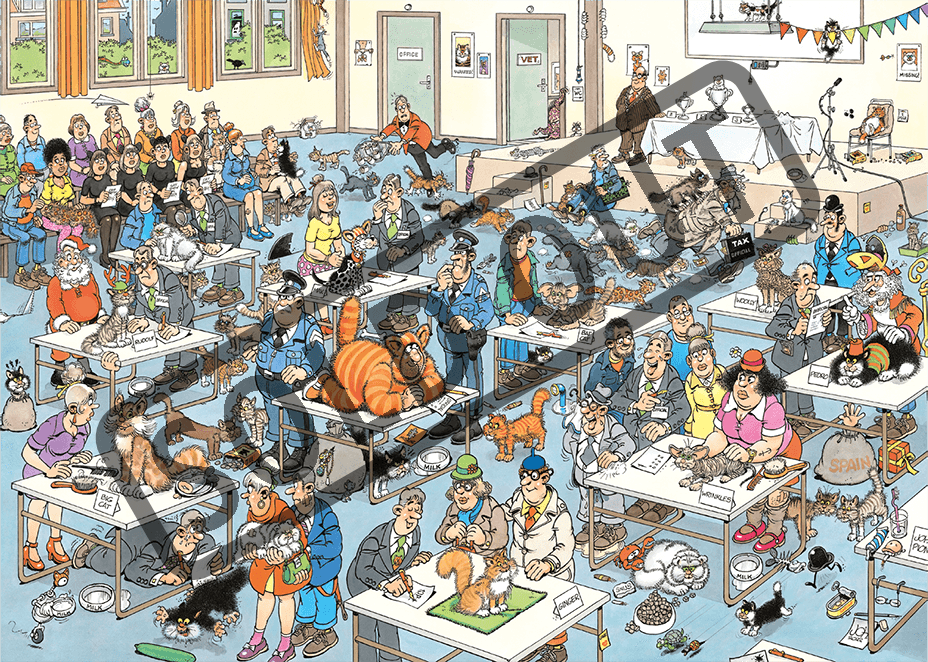 JUMBO Puzzle JvH Kočičí přehlídka 2000 dílků