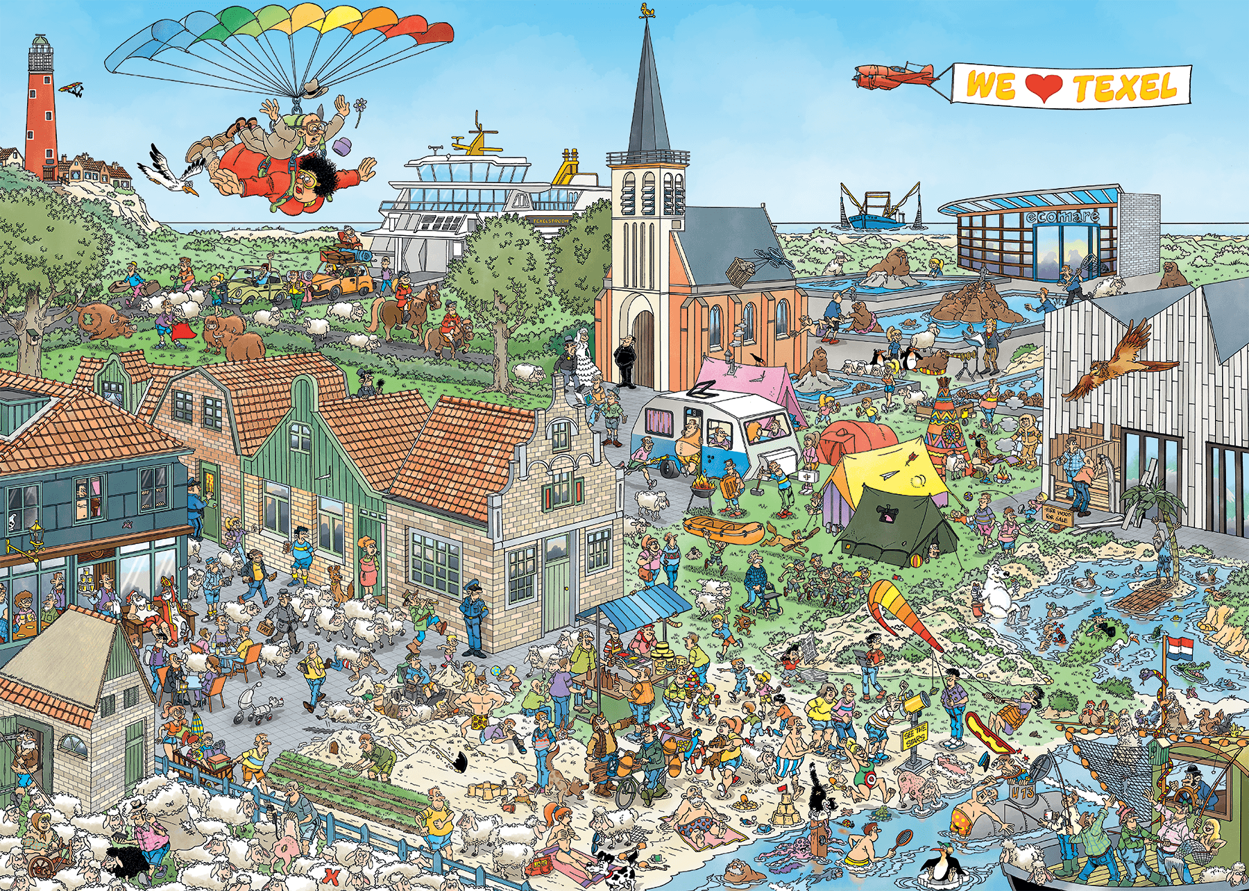 JUMBO Puzzle JvH Ostrovní útočiště 1000 dílků