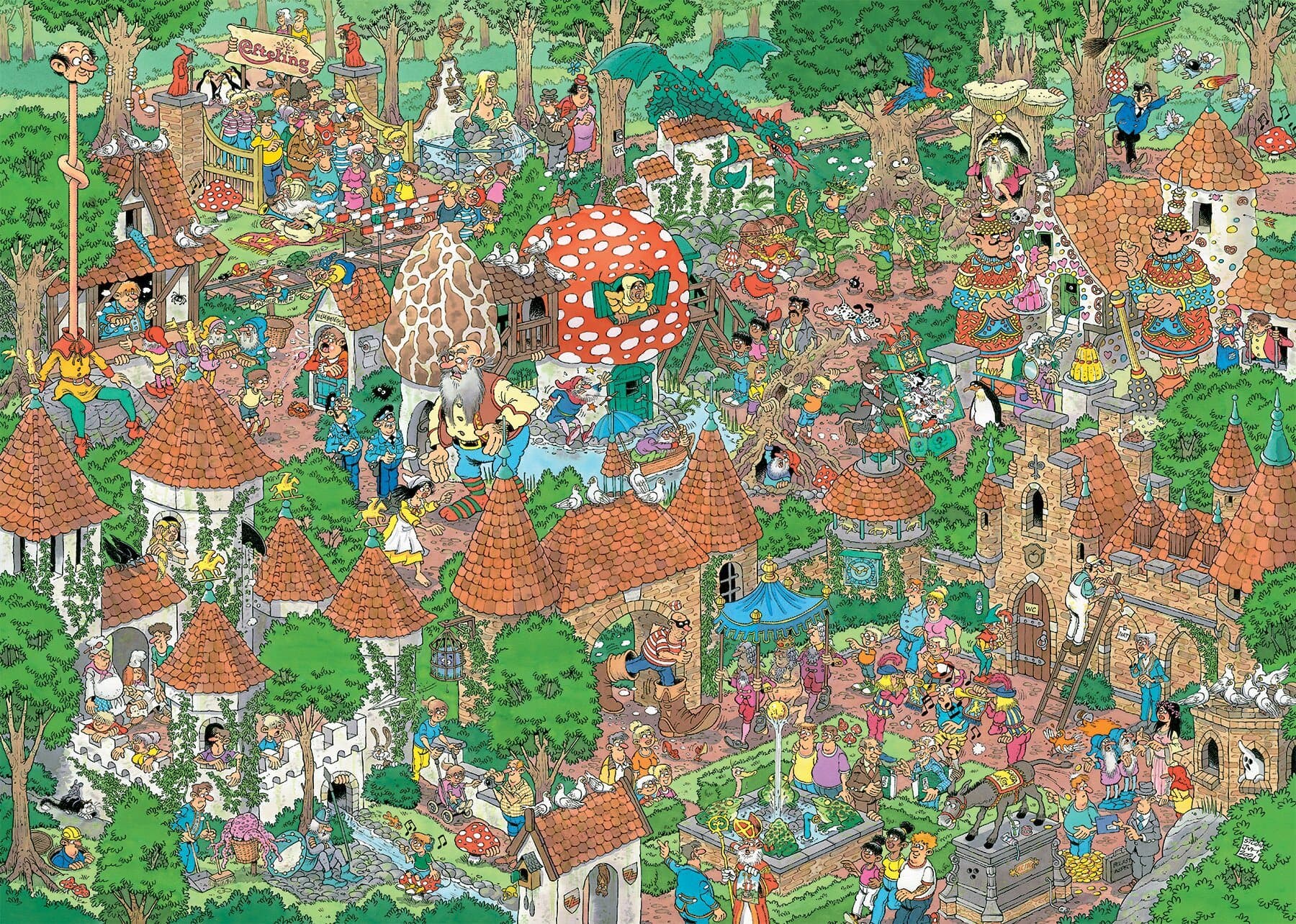 JUMBO Puzzle JvH Pohádkový les 1000 dílků