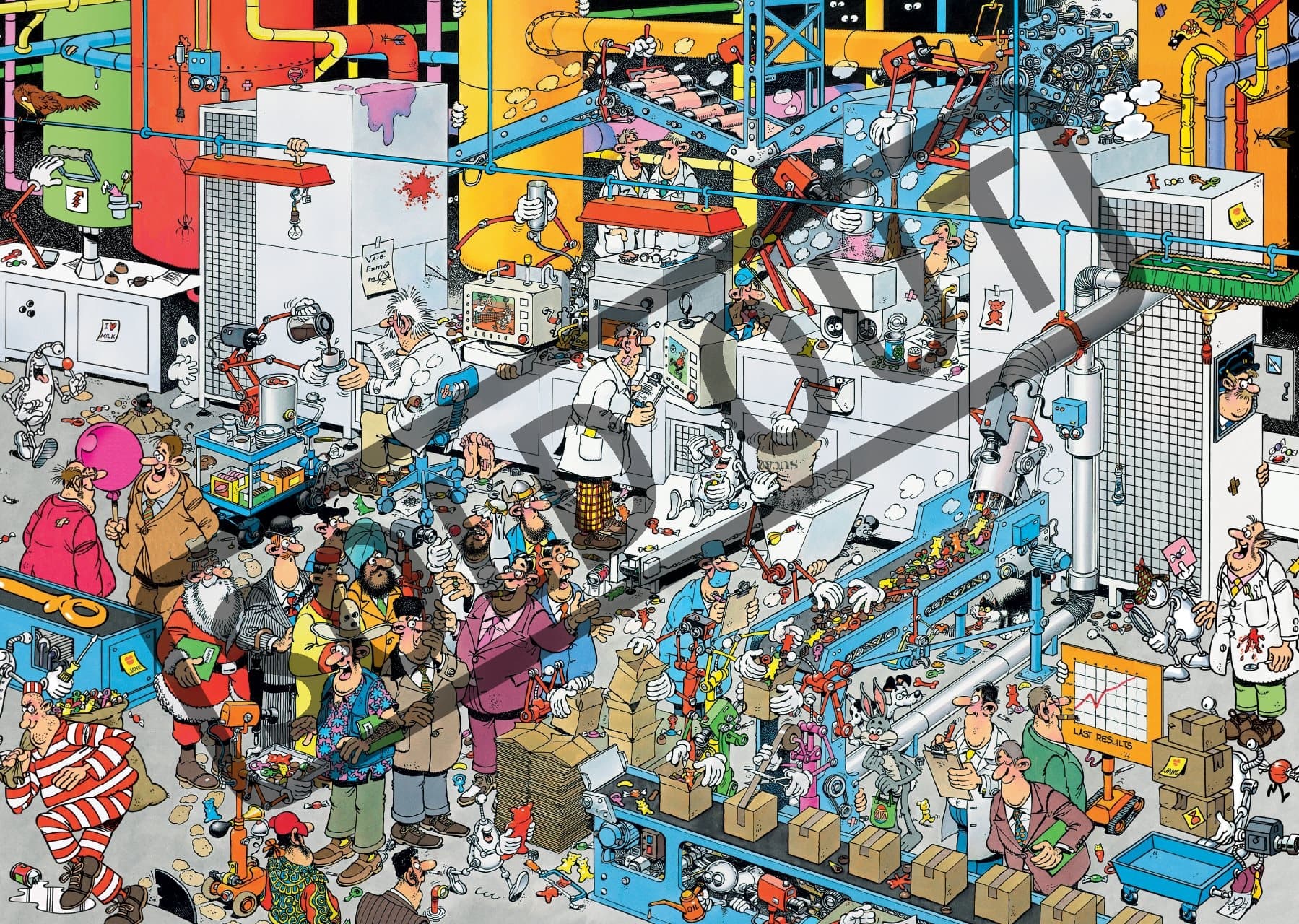 JUMBO Puzzle JvH Továrna na sladkosti 500 dílků