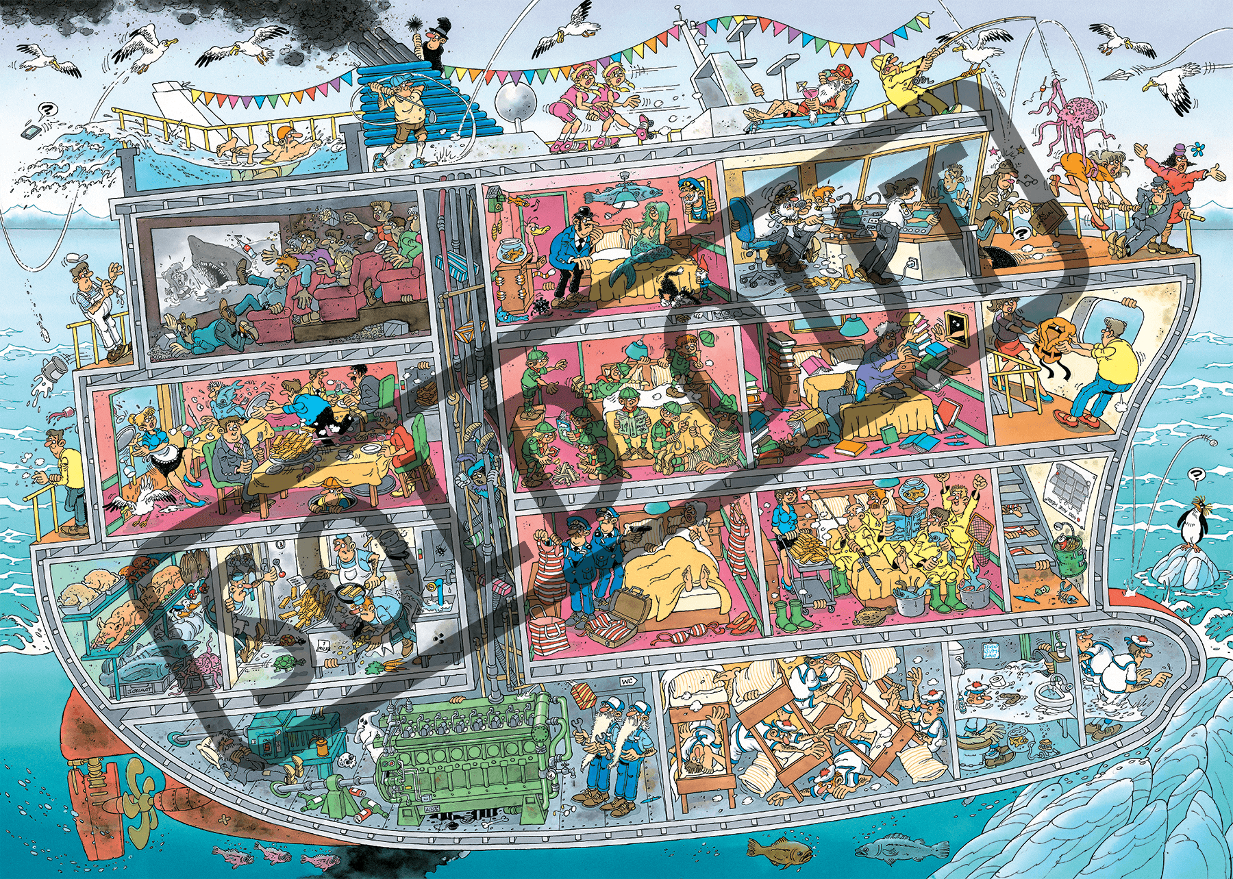 JUMBO Puzzle JvH Výletní loď 1000 dílků