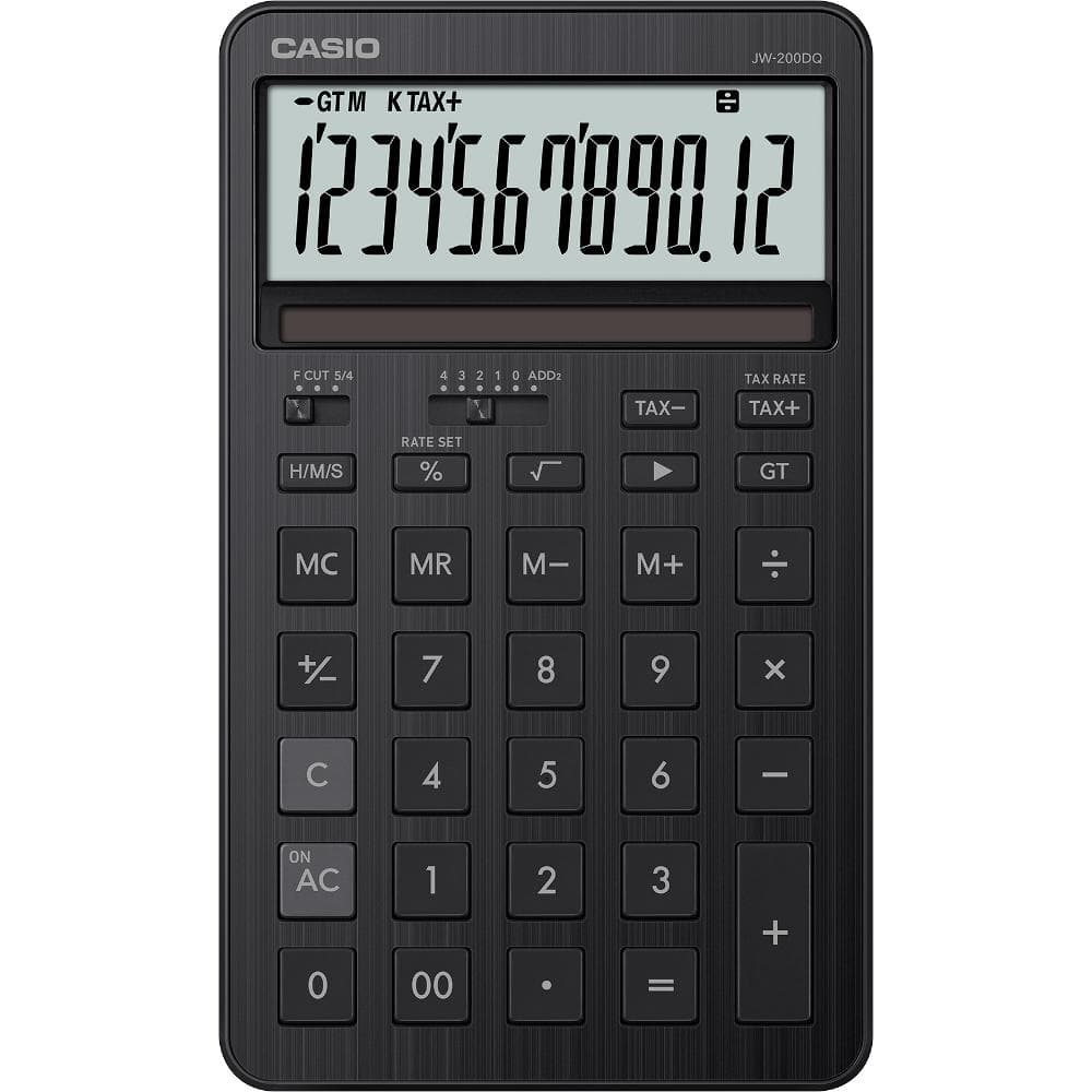 JW 200 DQ BK černá stol.kalkulačka CASIO
