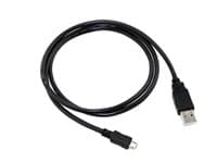 Kábel C-TECH USB 2.0 AM/Micro, 2 m, čierna
