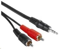 Kábel PremiumCord Jack 3,5 mm-2xCINCH M/M 15 m