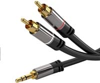 Kábel PREMIUMCORD, Jack 3.5mm-2xCINCH M/M 1,5m