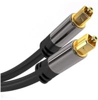 Kábel PremiumCord Toslink M/M, 6 mm, 1 m, čierny