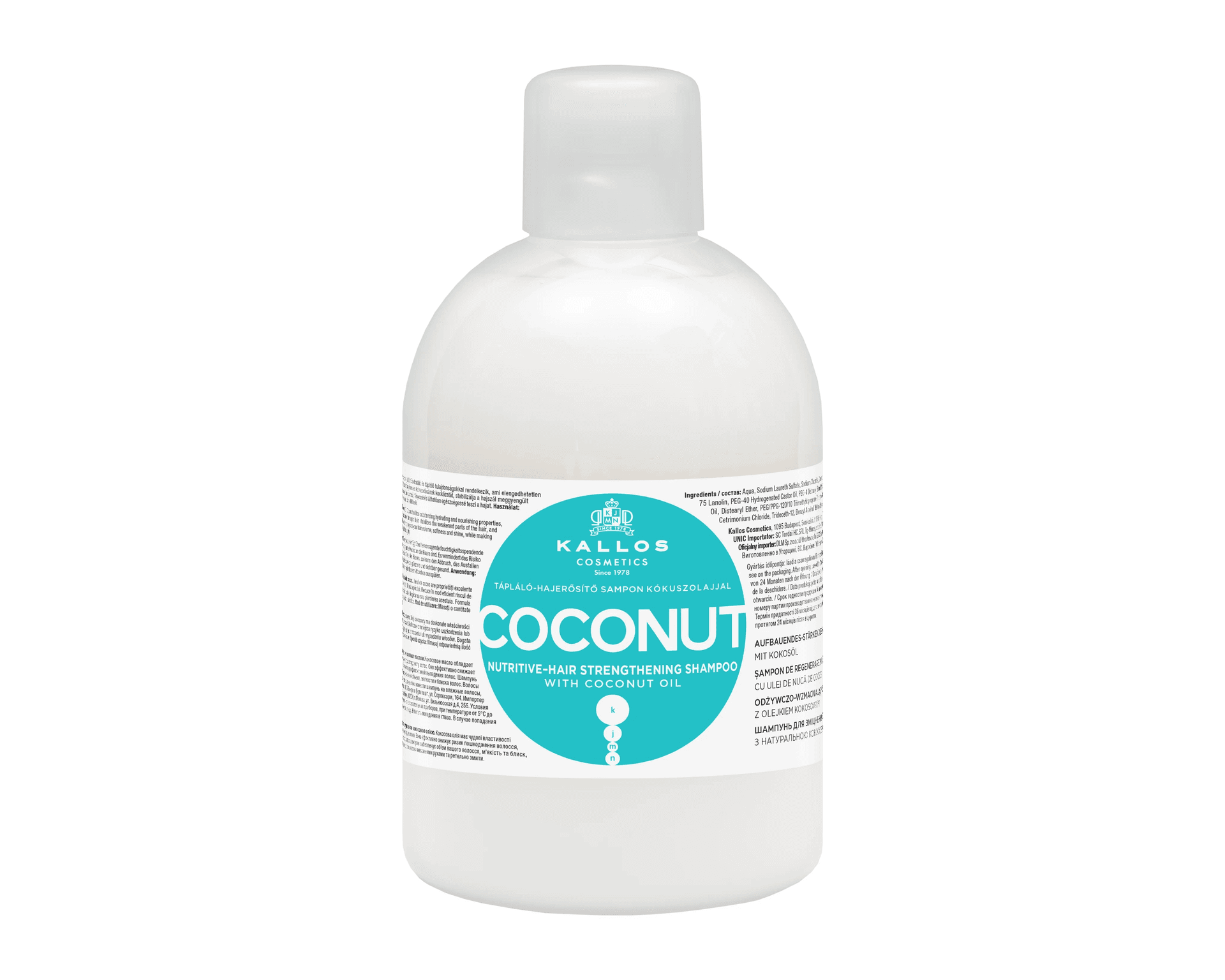 Kallos 1609 Výživný šampón COCONUT 1000ml