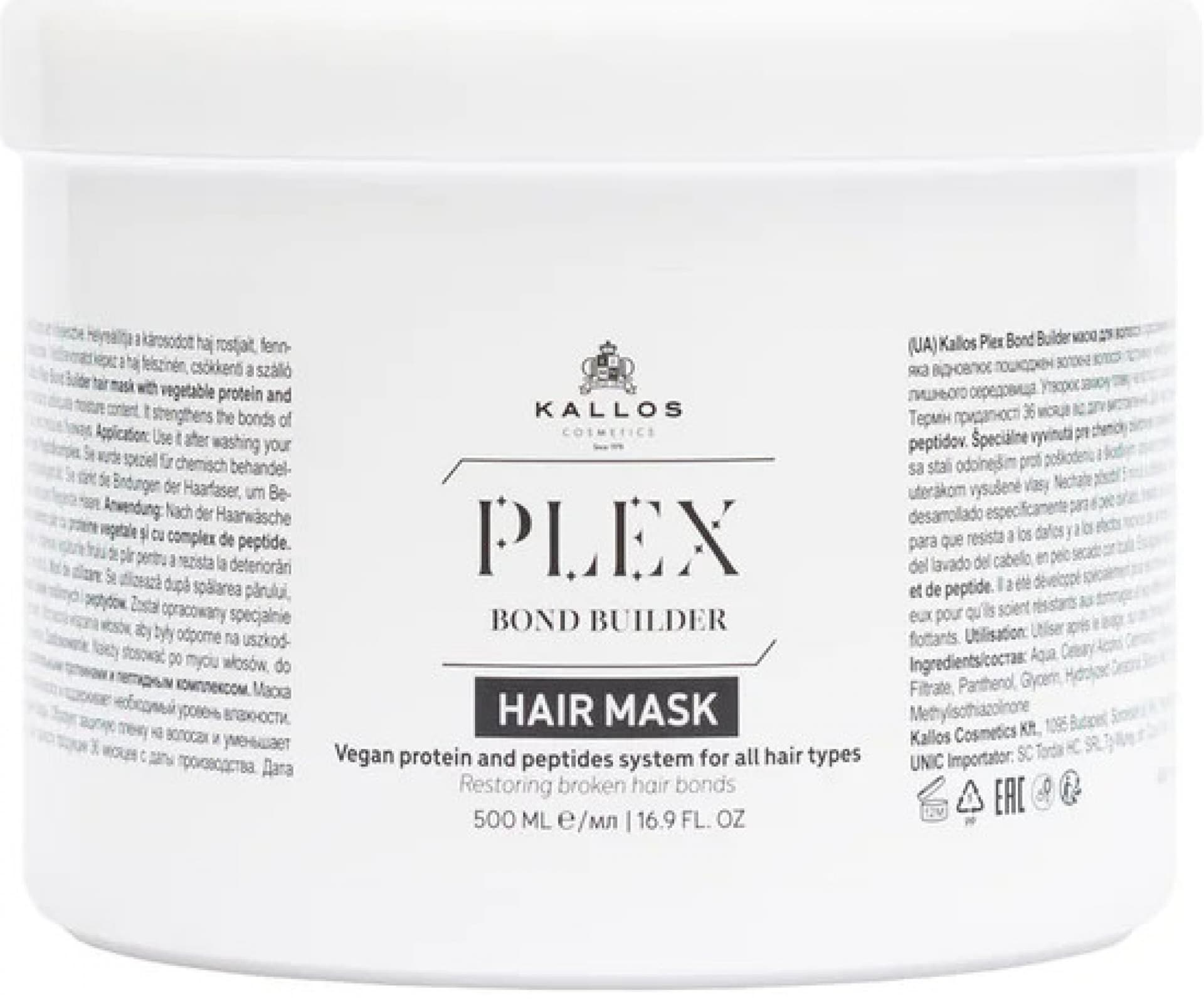 Kallos 1823 PLEX Maska na vlasy 500ml