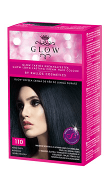 Kallos Glow farba na vlasy modročierna 110