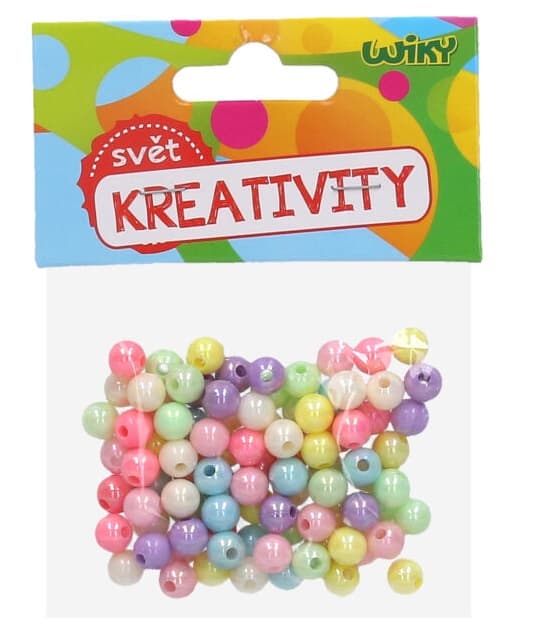 Korálky 20g farebné