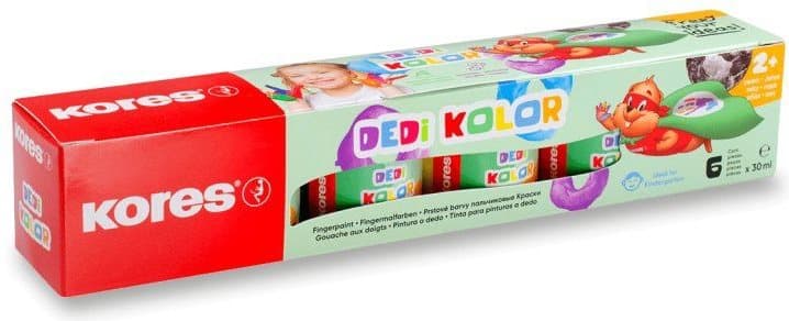 KORES Prstové barvy 6x30ml