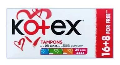Kotex tampóny Super 16+8ks