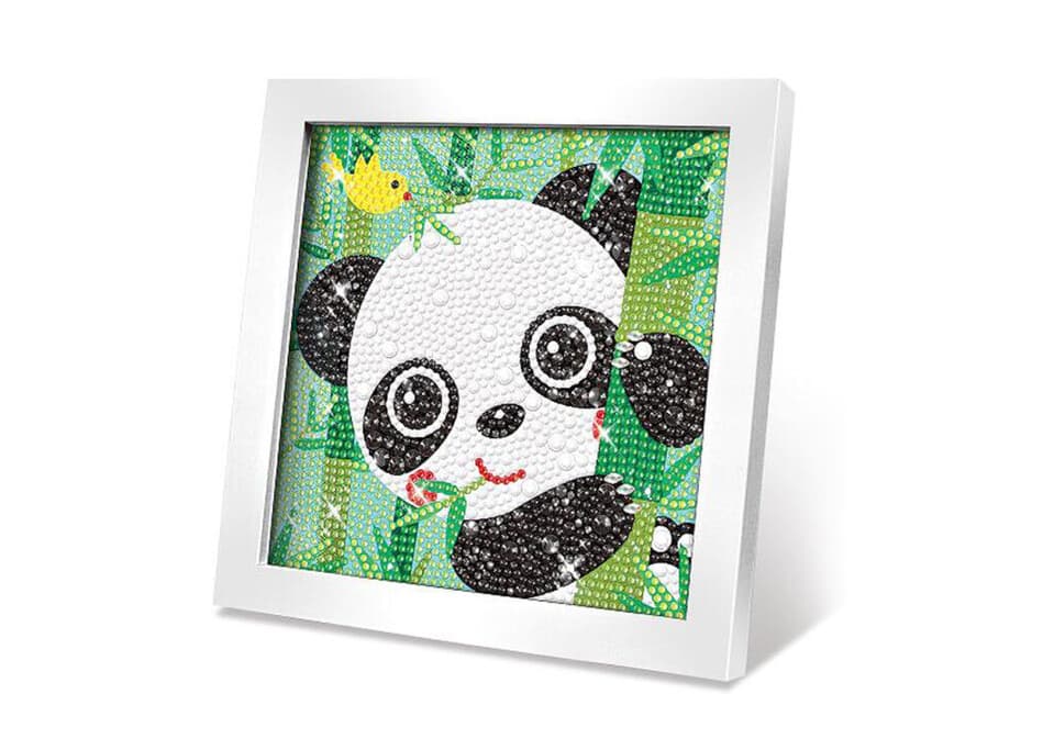 Kreatívna sada obraz z kamienkov Panda 17,5cm