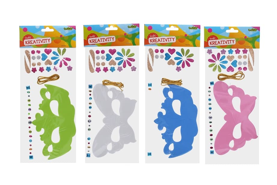 Kreatívny set maska 14x36 cm - zelená