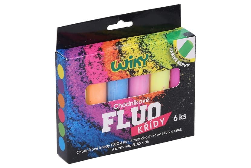 Kriedy chodníkové Fluo 6ks