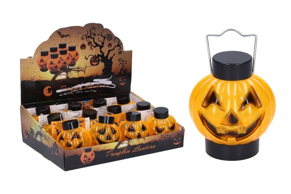 Lampášik tekvica svietiaca halloween 8x7cm