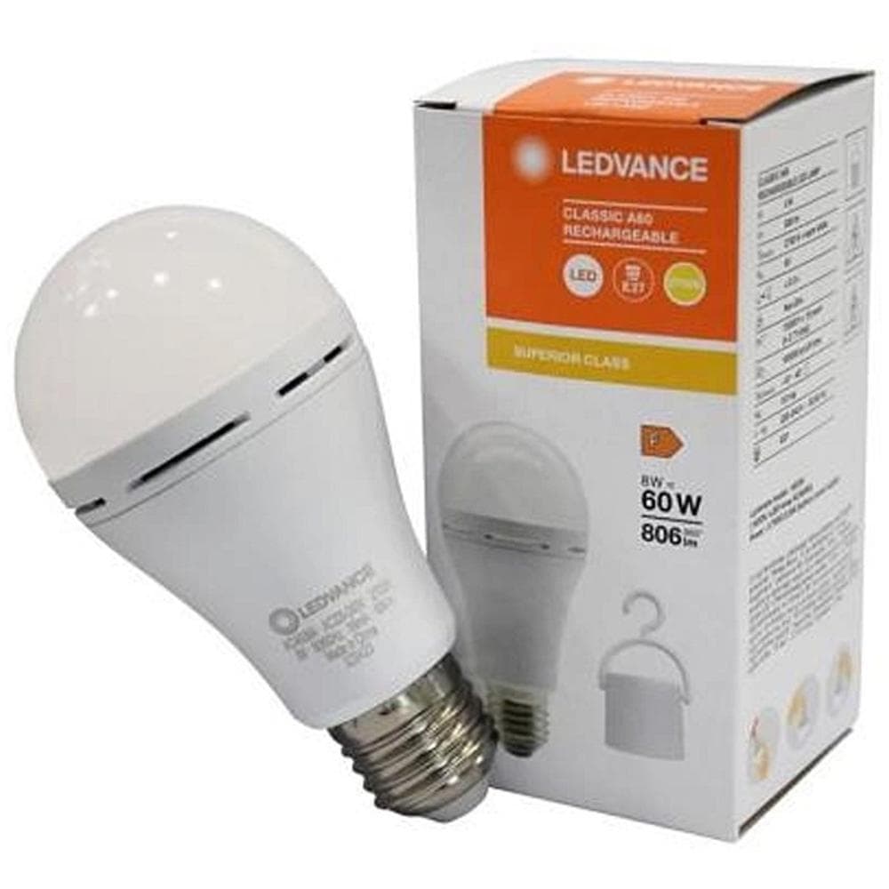 LED Classic A 60 Rechargeable 8W E27 WW