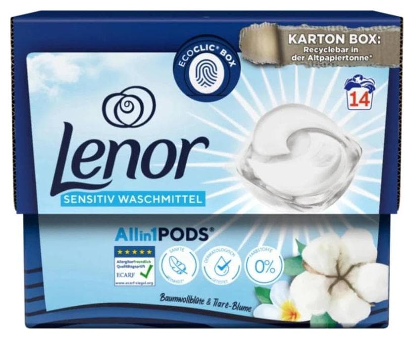 Lenor kapsule na pranie 14ks All in 1 Sensitive