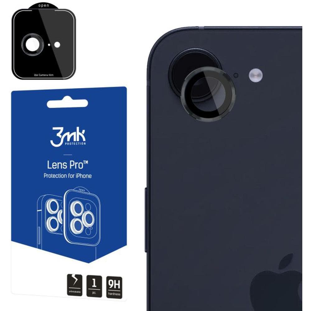 Lens Protection Pro Black iPhone 16E 3MK