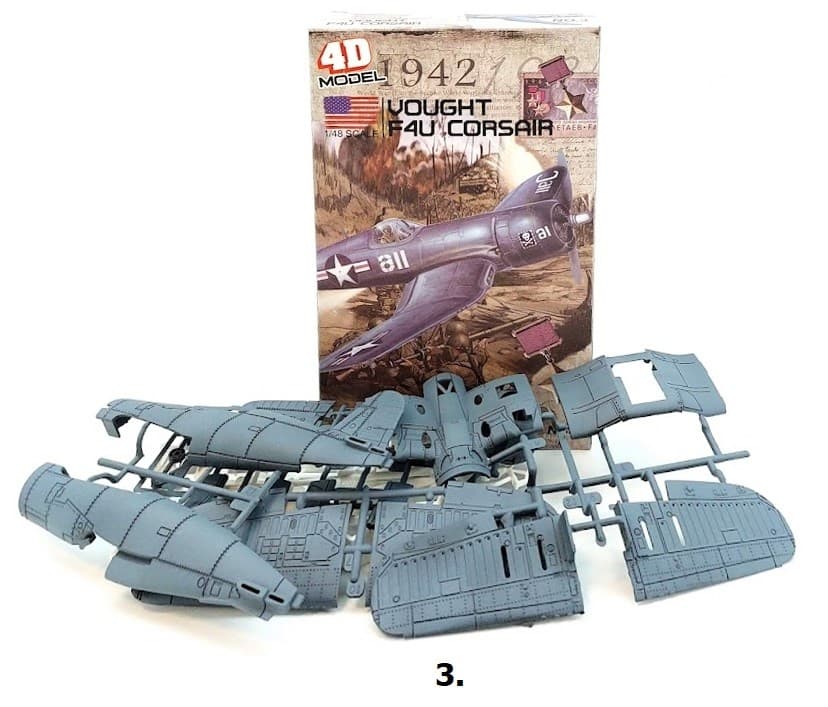 Lietadlo stavebnica 1:48 model 4D - 1
