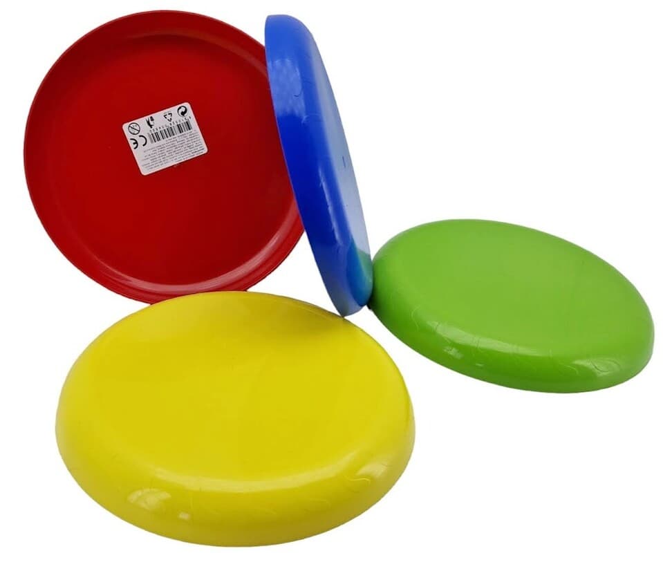 Lietajúci tanier farebný 23cm - červená