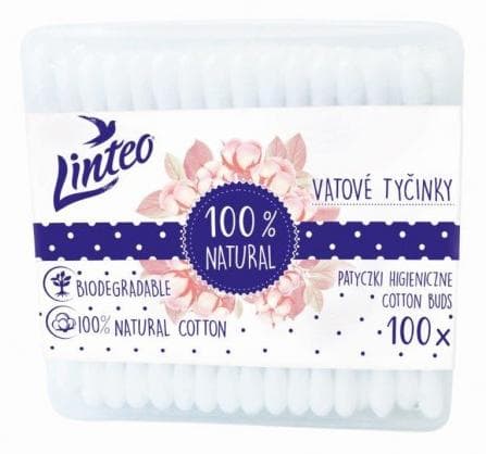Linteo vatové tyčinky 100ks box